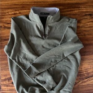 Super soft Southern Point Co. Boys Pullover Over Green with Grey Accent